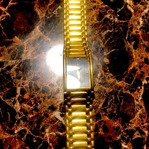 Bulova C960631 4 DiamondsMen's Gold Plate Water Resist Watch